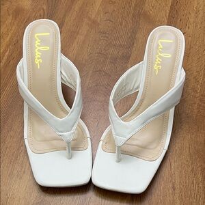 Lulu's Elegant White Sandals